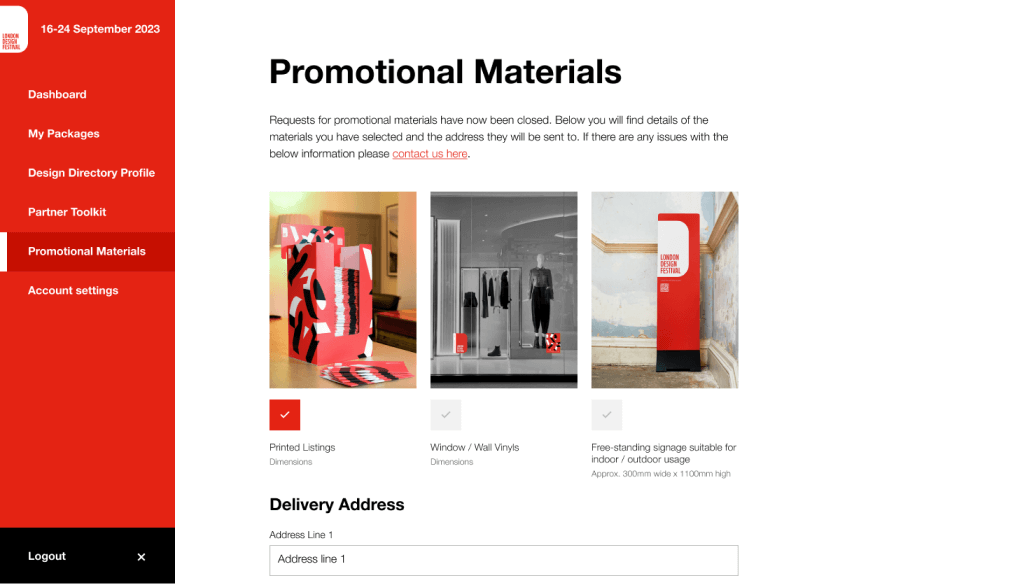 Promotional materials