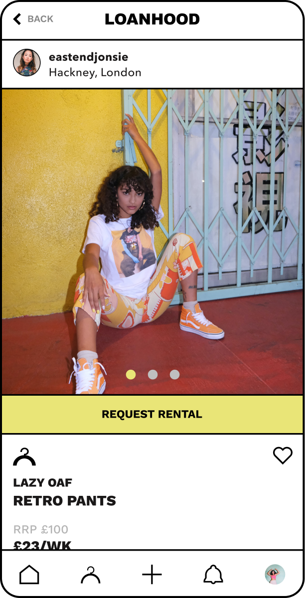 Loanhood item listing