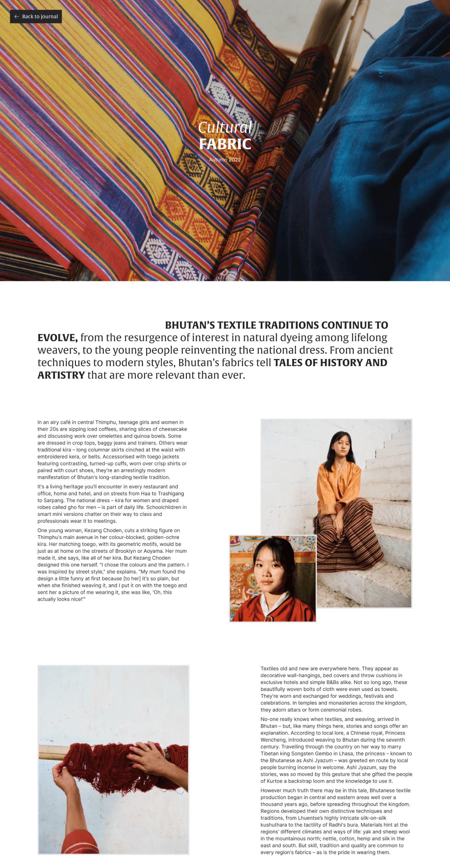 Bhutan platform slider content