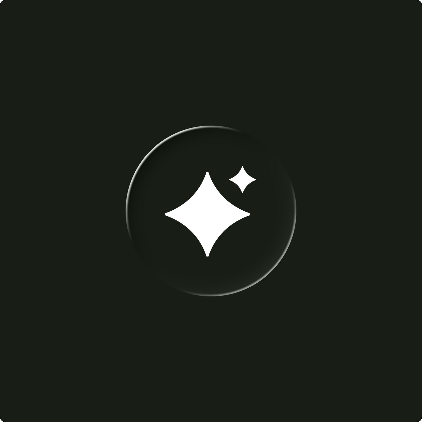 A black background with a circular logo in the center.